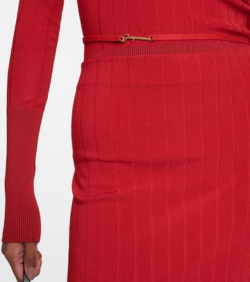 La Jupe Pralu knitted midi skirt | Jacquemus