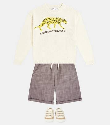 Shorts Conway in chambray di cotone | Bonpoint
