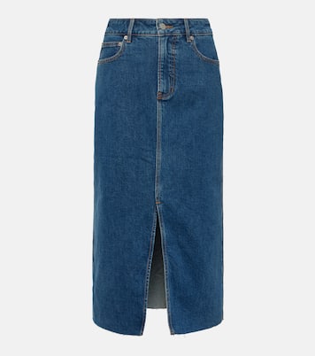 Gonna midi di jeans Victoria | Veronica Beard