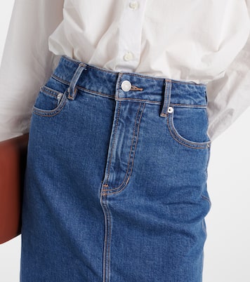Gonna midi di jeans Victoria | Veronica Beard