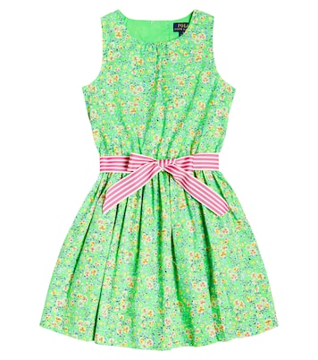 Bedrucktes Kleid aus Baumwollpopeline | Polo Ralph Lauren Kids