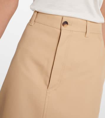 Drill cotton maxi skirt | Wardrobe.NYC