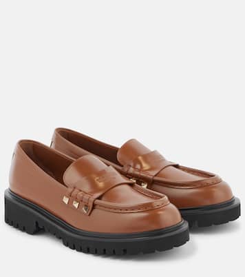 Mocassins Rockstud en cuir | Valentino Garavani