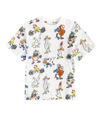 T-shirt Doodle in jersey di cotone | Stella McCartney Kids