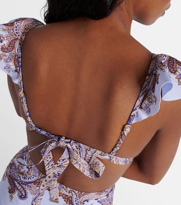Costume intero Ottie Ruffle con cut-out | Zimmermann