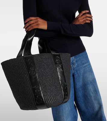 Tote Woody Medium de efecto rafia | Chloé