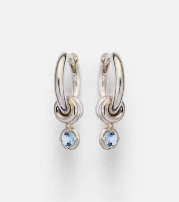 Orecchini Zahra Micro in argento sterling con zaffiro | Spinelli Kilcollin