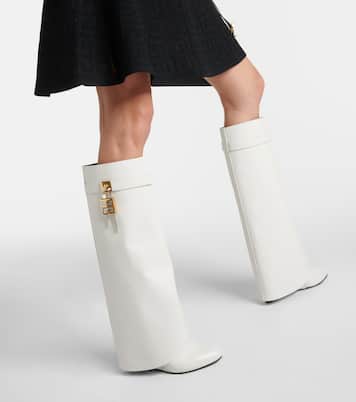 Botas altas Shark Lock de piel | Givenchy