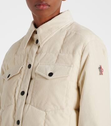 Paulet cotton corduroy down jacket in white - Moncler Paulet cotton corduroy down jacket in white - Moncler