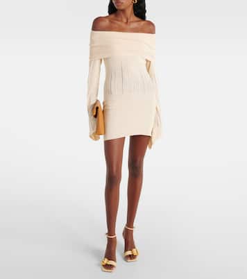 Vestido corto de mezcla de seda | Aya Muse