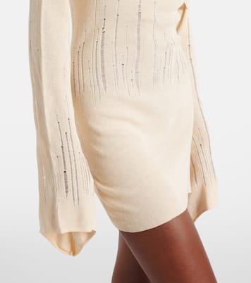Vestido corto de mezcla de seda | Aya Muse