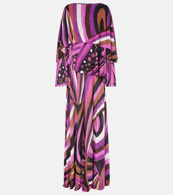 Vestido largo Iride de seda | Pucci