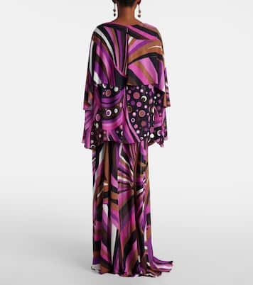Vestido largo Iride de seda | Pucci
