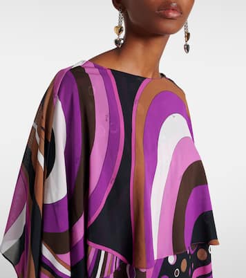 Vestido largo Iride de seda | Pucci