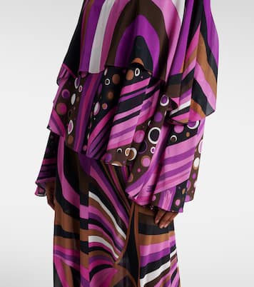 Vestido largo Iride de seda | Pucci