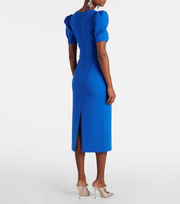 Abito midi Antonella in crêpe con cut-out | Rebecca Vallance