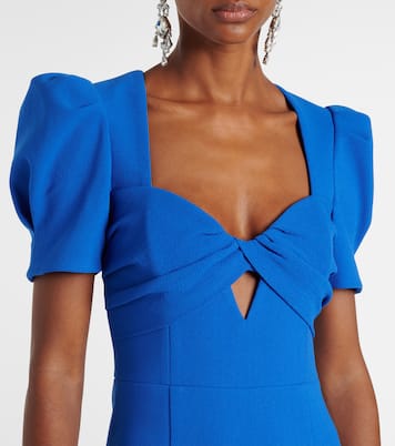 Abito midi Antonella in crêpe con cut-out | Rebecca Vallance