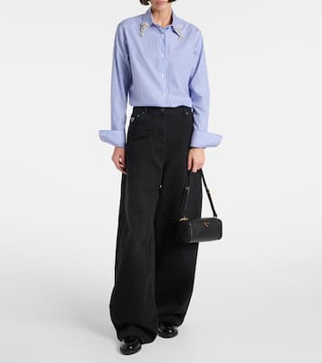 Schultertasche Mini aus Leder | Prada