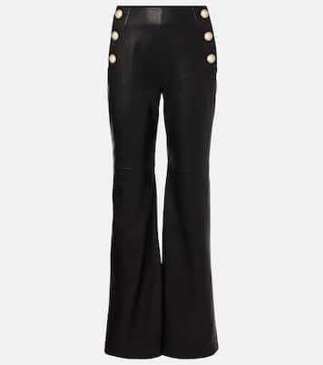 Sleek Statement leather flared pants | Dorothee Schumacher