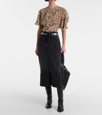 Jupe midi Tilauriagz en jean | Marant Etoile
