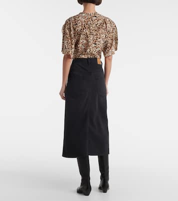 Jupe midi Tilauriagz en jean | Marant Etoile