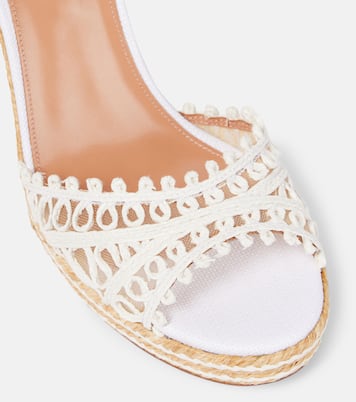 Espadrillas con zeppa Kahlo 105 in rafia | Aquazzura