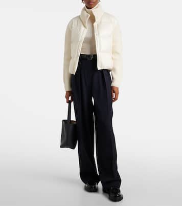 Down-paneled virgin wool cardigan | Moncler