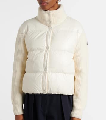 Down-paneled virgin wool cardigan | Moncler