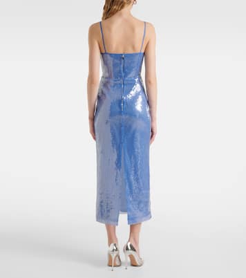 Vestido con corsé con lentejuelas | David Koma