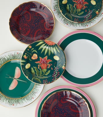 Libellula set of 2 porcelain dinner plates | La DoubleJ