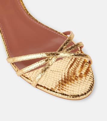 Sandales Linda 35 en cuir métallisé | Paris Texas