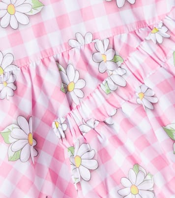 Baby cotton poplin dress and bloomers set | Monnalisa