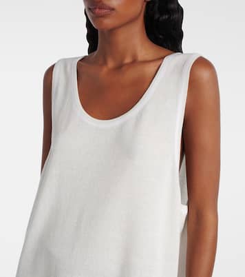 Robe midi en coton et laine mélangés | Alaïa