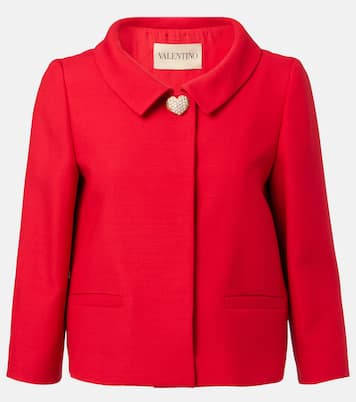 Blazer Crêpe Couture à ornements | Valentino