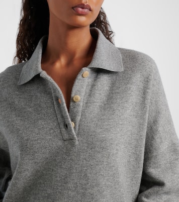 Corzas cashmere and cotton polo sweater | The Row