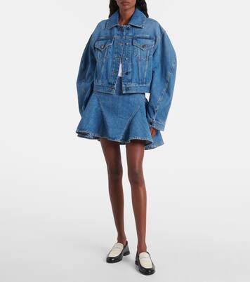 Ruffled denim miniskirt | Givenchy