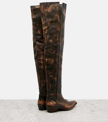 Overknee-Stiefel Clive 35 aus Leder | Khaite