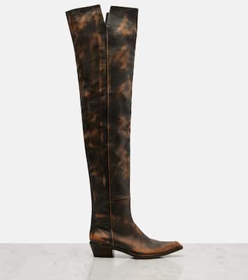 Overknee-Stiefel Clive 35 aus Leder | Khaite