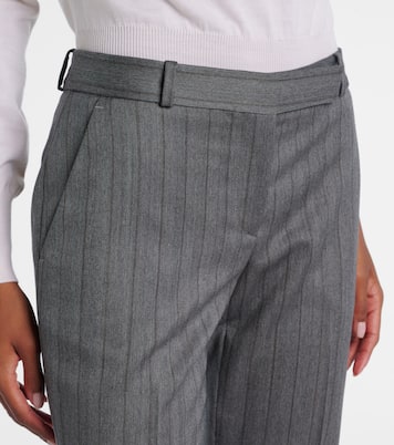 Striped wool flared pants | McQueen
