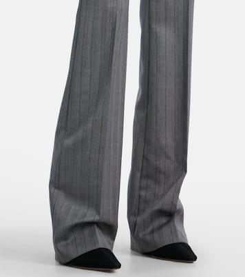 Striped wool flared pants | McQueen