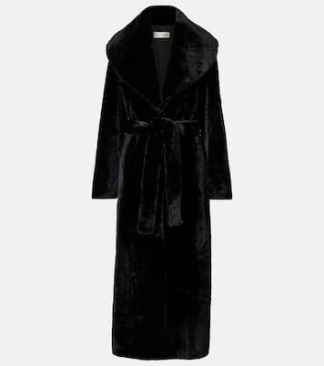 Giovanna shearling wrap coat | Nour Hammour