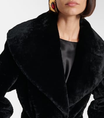 Giovanna shearling wrap coat | Nour Hammour