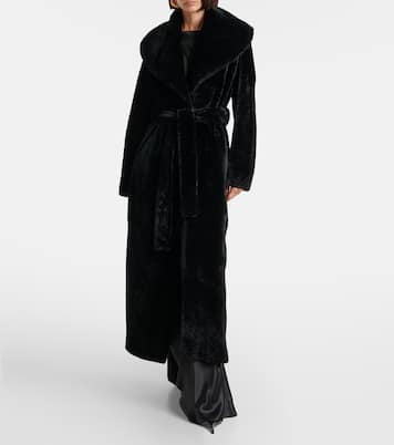 Giovanna shearling wrap coat | Nour Hammour