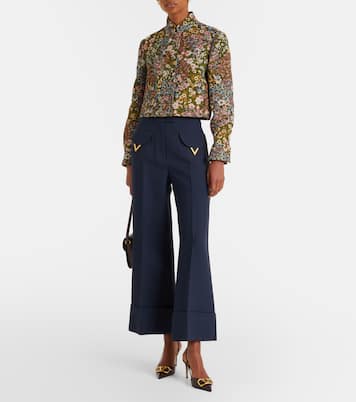 Chaqueta cropped VGold floral | Valentino