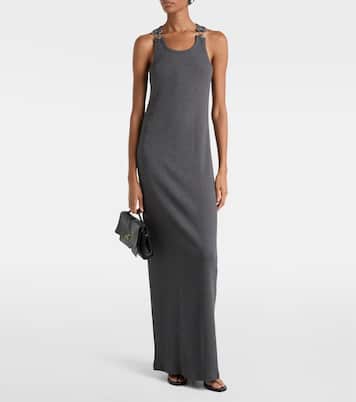 Cotton jersey maxi dress | Jean Paul Gaultier
