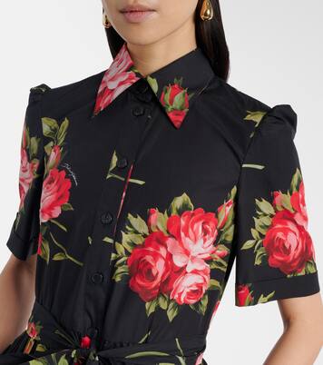 Midikleid aus Baumwolle mit Gürtel | Dolce&Gabbana