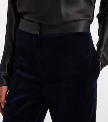 Pantalon ample en velours et satin | Victoria Beckham
