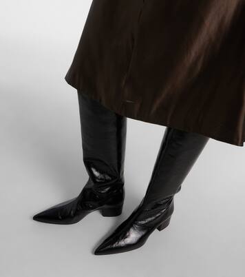 Andee 40 leather knee-high boots | Khaite