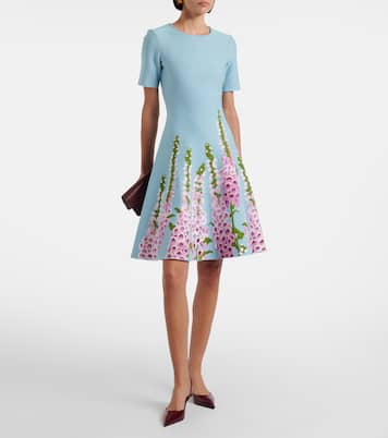Floral jacquard minidress | Oscar de la Renta