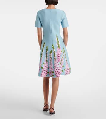 Floral jacquard minidress | Oscar de la Renta